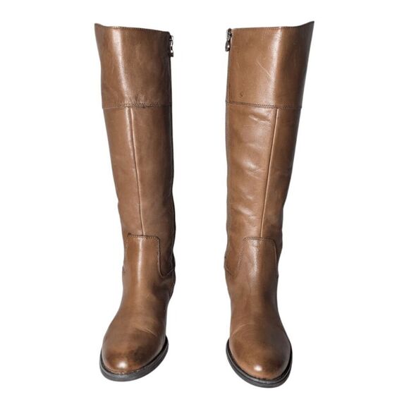 FRANCO SARTO Chipper Tall Leather Riding Boot Size 8M-WC - Picture 4 of 9